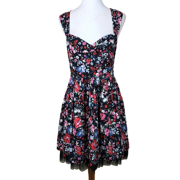 Free People Floral Sun Kissed Summer Swing Dress Womens 12 - Picture 3 of 9